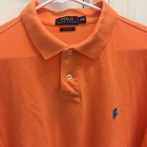 Orange Custom Fit Polo Ralph Lauren Shirt